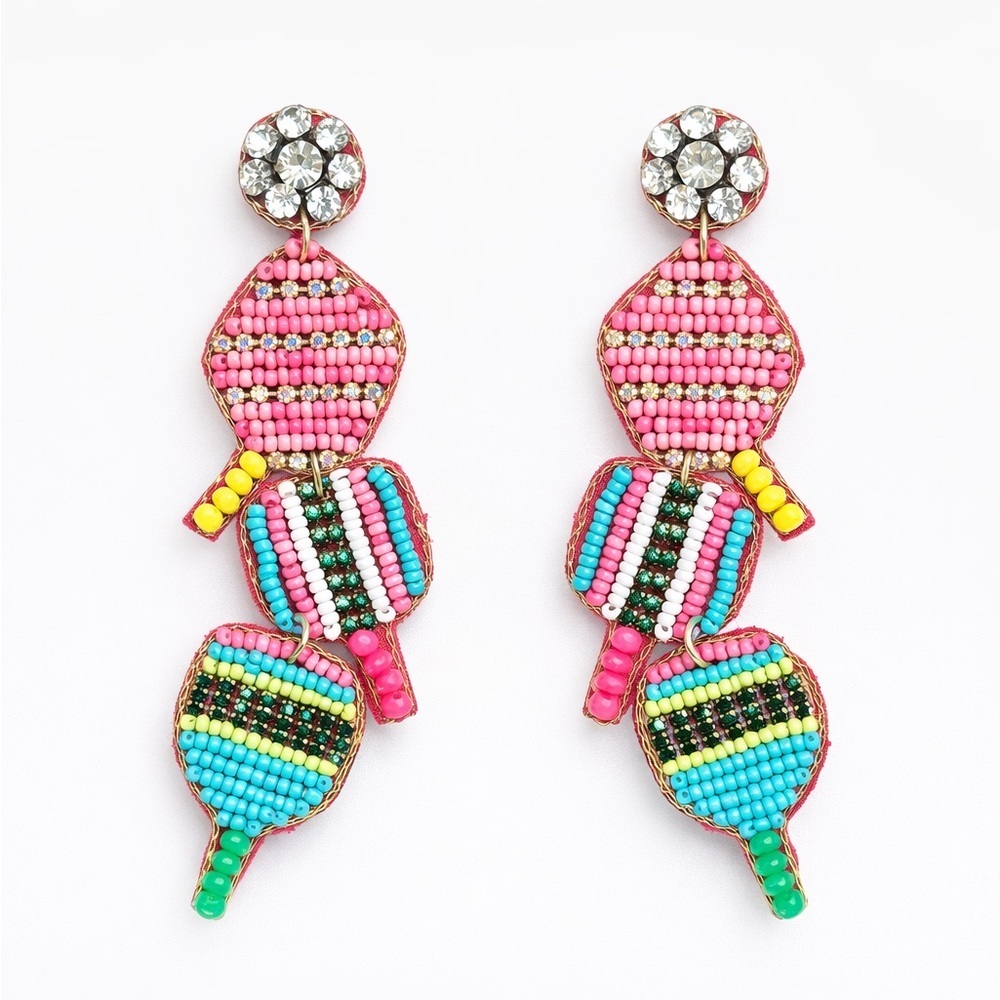 ⚜️ Colorful Beaded Earrings